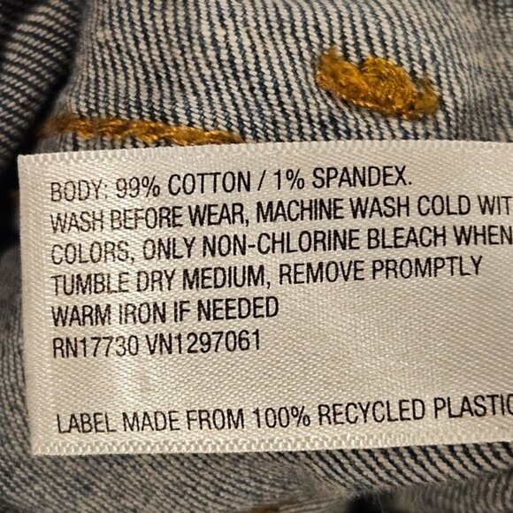 Cat & Jack Size 8 Kids Bootcut Stretch Blue Jeans - Picture 5 of 8